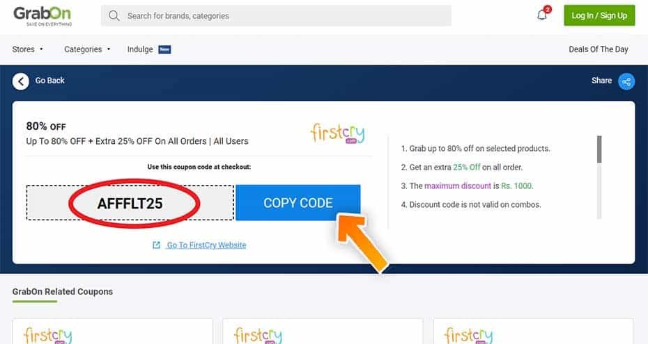 FirstCry Coupon Codes